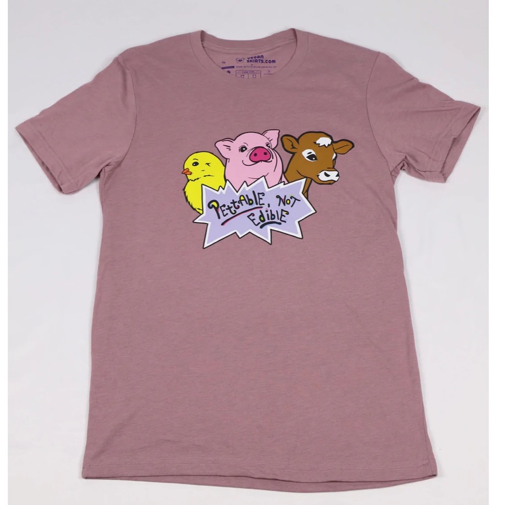 PETTABLE NOT EDIBLE vegan shirt